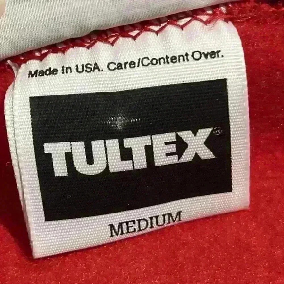 Vintage Kiss Me It’s Christmas Bear Winter Sweatshirt Jumper Oversized Tultex - Picture 3 of 9